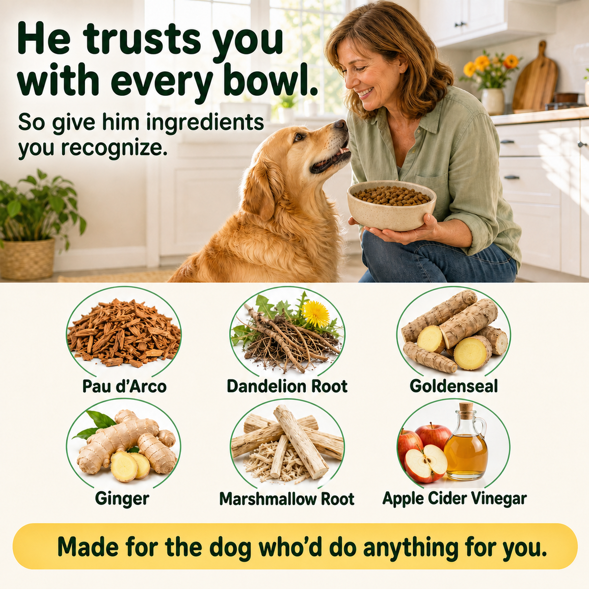 Natural Yeast & Skin Balance Support for Dogs