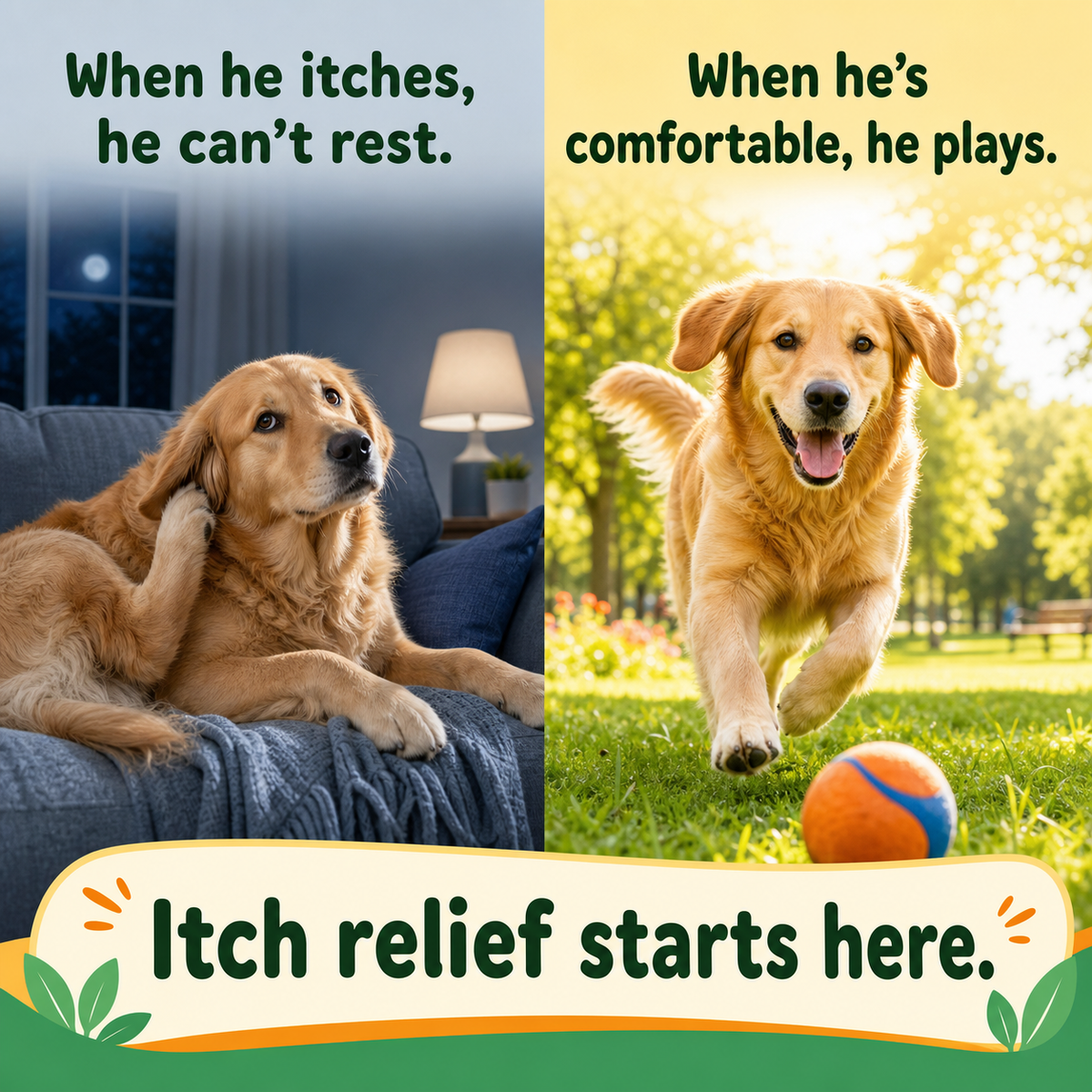 Natural Yeast & Skin Balance Support for Dogs