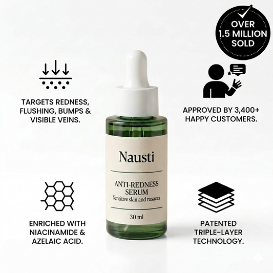 Anti-redness serum for sensitive skin and rosacea
